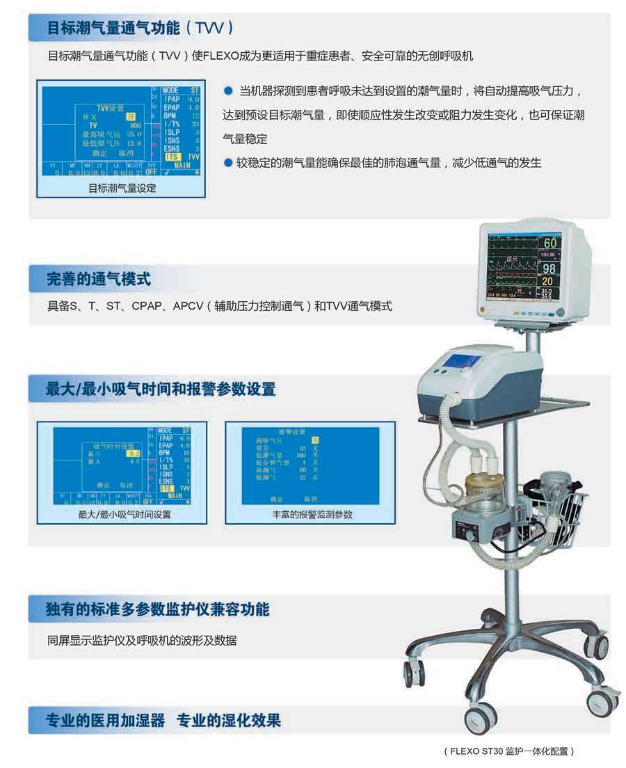 凯迪泰flexo st20双水平呼吸机